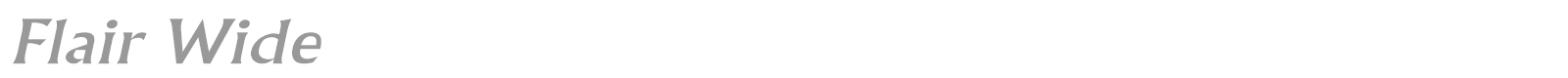 Flair Wide font preview